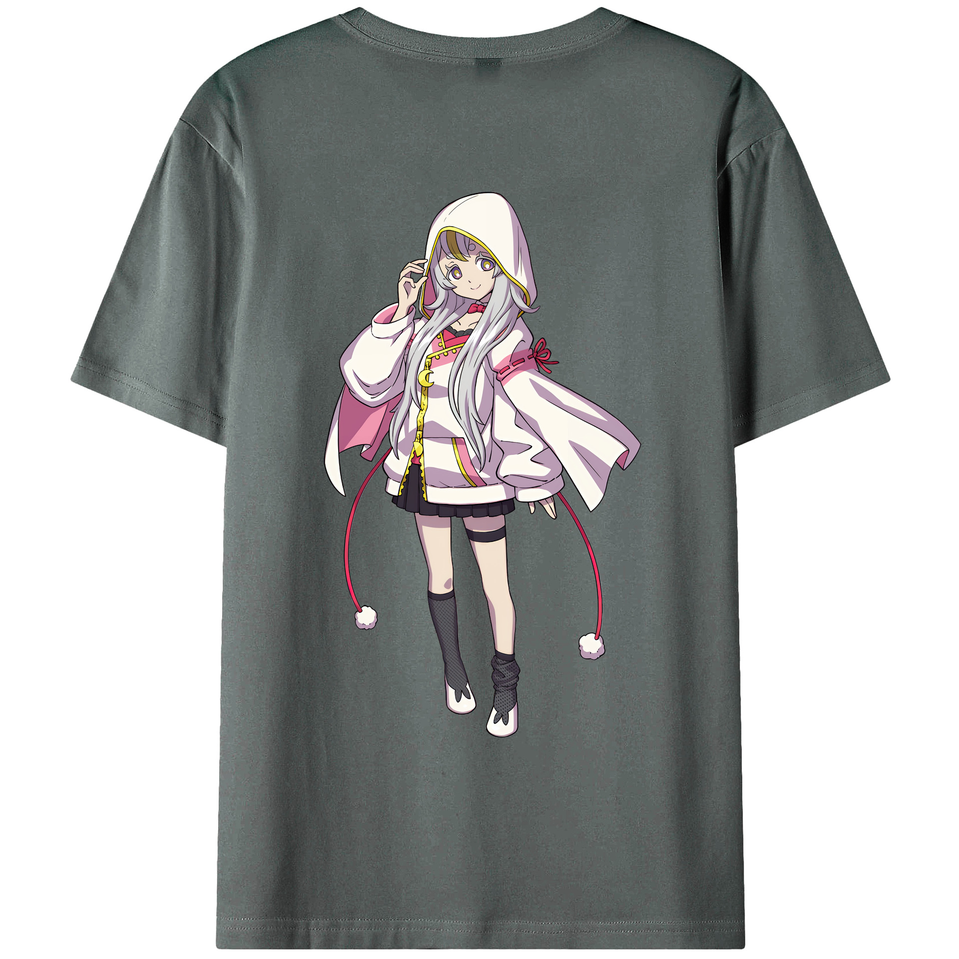 （画像用） 妖怪ウォッチ Yo-kai Watch 綿100％ メンズ半袖Tシャツ（バックプリント） 通気性